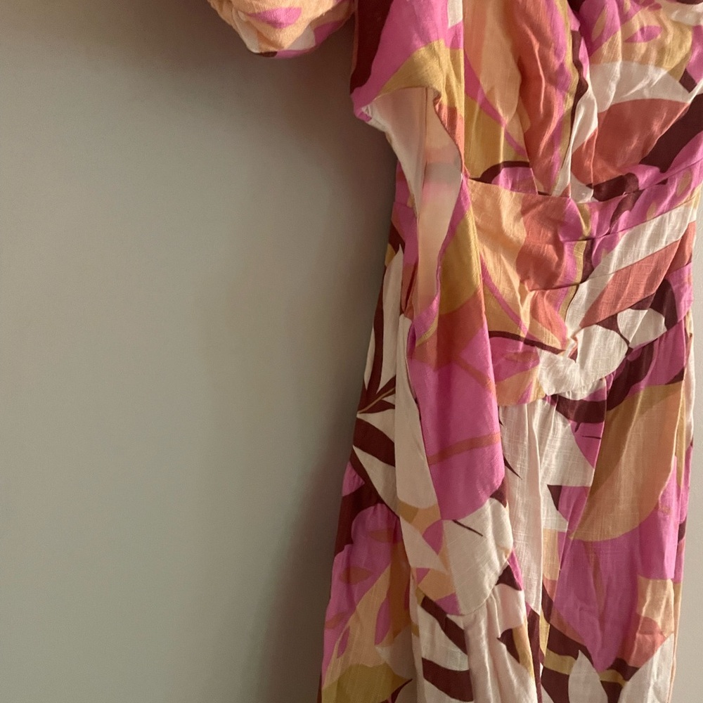 MINK PINK KALI ONE SHOULDER DRESS PINK/MULTI - Picture 4 of 6